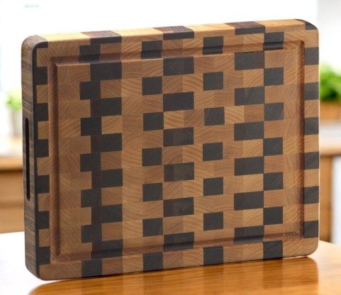 Small End Grain Hardwood Cutting Board End grain cutting board, hardwood cutting board, charcuterie board, butcher block board, handmade wooden board, knife-friendly cutting board, food prep board, durable wood board, wooden serving board, kitchen chopping board, luxury cutting board, artisan wood board, professional chef cutting board, home kitchen essentials