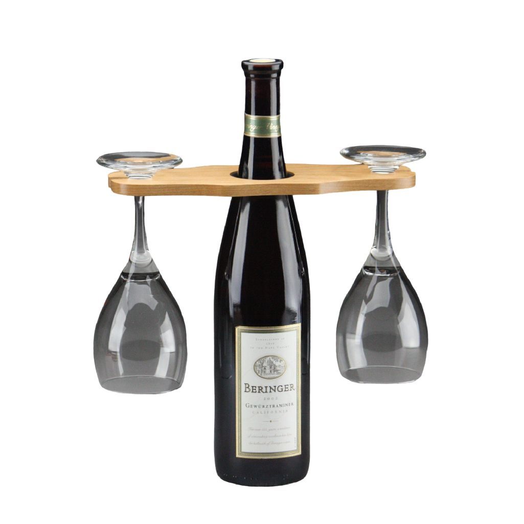 Two Glass<br/> Wine Bottle <br/>Topper - WBT2-A